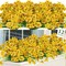 12 Bundles Artificial Flowers for Decorations Fake Silk Plants
